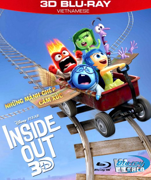 Z158. Inside Out 2015 - NHỮNG MẢNH GHÉP CẢM XÚC 3D50G (DTS - HD MA 7.1)